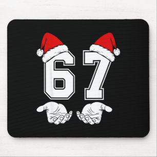 Nummer 67 Matching Six Seven 6 7 Meme 6 7 Weihnach Mousepad