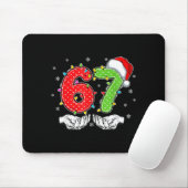 Nummer 67 Matching Six Seven 6 7 Meme 6-7 Weihnach Mousepad (Mit Mouse)