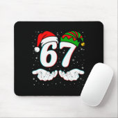 Nummer 67 Matching Six Seven 6 7 Meme 6-7 Weihnach Mousepad (Mit Mouse)