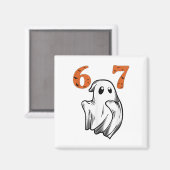 Nummer 67 Matching Six Seven 6 7 Meme Halloween Co Magnet (Vorderseite/Rückseite)