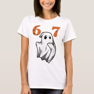 Nummer 67 Matching Six Seven 6 7 Meme Halloween Co T-Shirt