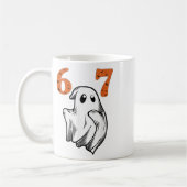 Nummer 67 Matching Six Seven 6 7 Meme Halloween Ko Kaffeetasse (Links)