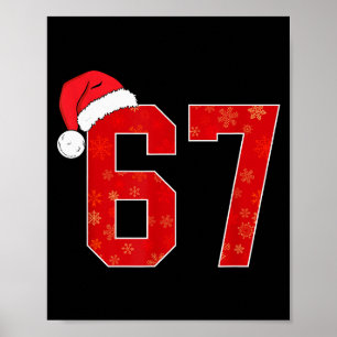 Nummer 67 Meme Weihnachtsmann Weihnachten passend Poster