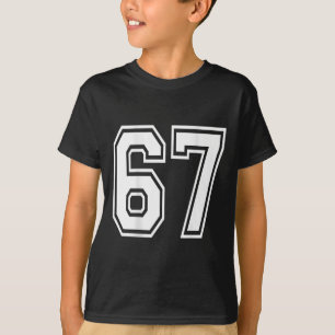 Nummer 67 Sportler Nummer Ck des Shirts nur