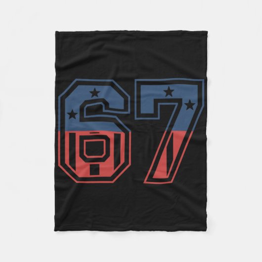 Nummer 67 USA Fleecedecke (Vorderseite)