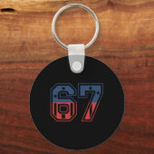 Nummer 67 USA Schlüsselanhänger (Vorderseite)