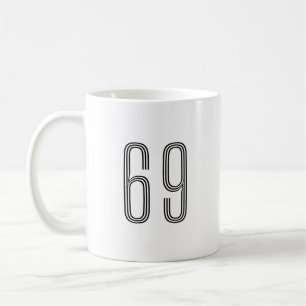 Nummer 69 Wifey/Husby Custom Bride, Verlobte Gift Kaffeetasse