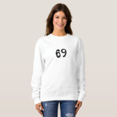 Nummer 69 Wifey/Husby Custom Bride, Verlobte Gift Sweatshirt (Vorne ganz)