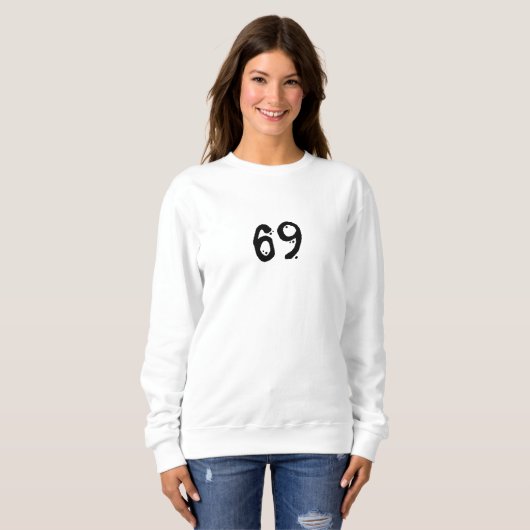 Nummer 69 Wifey/Husby Custom Bride, Verlobte Gift Sweatshirt (Vorne ganz)
