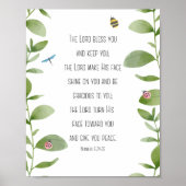 Nummer 6:24-26 Bibelverse Druck Poster (Vorne)