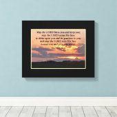 Nummer 6:24-26 Christliches Poster Leinwanddruck (Insitu (Holzboden))