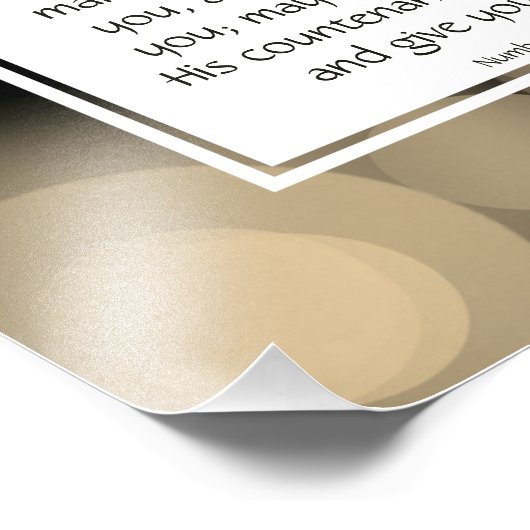 Nummer 6:24-26 DER GRÖSSTE BLOSE, DEN SIE Christli Fotodruck (Ecke)