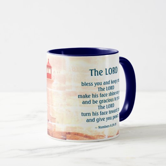 Nummer 6 24-26 Der Herr segne dich, Leuchtturm Tasse (VorderseiteRechts)