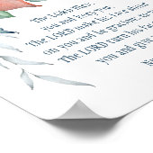 Nummer 6:24-26 Der Herr segne Sie Winter floral Poster (Ecke)