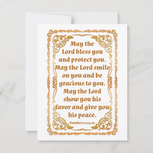 Nummer 6:24-26 Karte (Vorderseite)