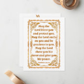 Nummer 6:24-26 Karte (Vorderseite/Rückseite Beispiel)