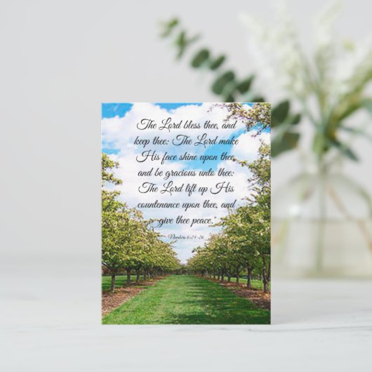 Nummer 6:24-26 Postkarte (Stehend Vorderseite)