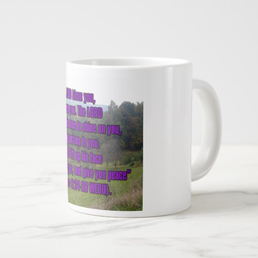 Nummer 6:24-26 WEBU-Tasse Jumbo-Tasse (Vorderseite Rechts)