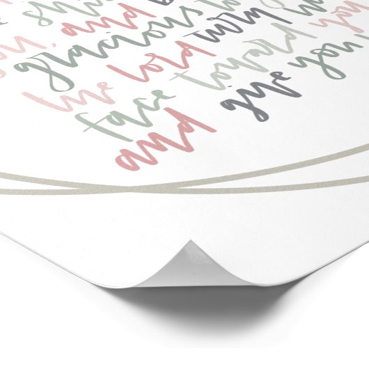 Nummer 6:24 - Der Herr segne Sie - Poster (Ecke)