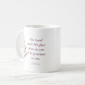 Nummer 6:25, Bibelverse Print, Tasse (Vorderseite Links)