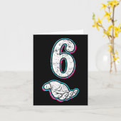 Nummer 6 67 Halloween Karte (Gelbe Blume)