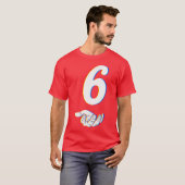 Nummer 6 67 Halloween-Stil T-Shirt (Vorne ganz)