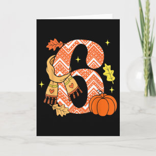 Nummer 6 67 Herbst Autumn Pumpkin Meme Lustig Sech Karte