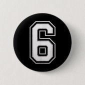 Nummer 6 67 Meme Matching Button (Vorderseite)