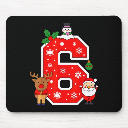 Nummer 6 67 Meme Paare Pyjamas Weihnachten Passend Mousepad (Vorne)