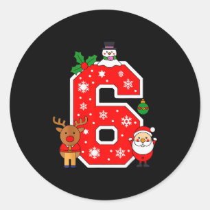 Nummer 6 67 Meme Paare Schlafanzüge Weihnachten pa Runder Aufkleber