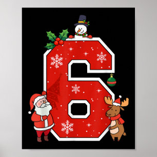 Nummer 6 7 Meme 67 Paare Pyjamas Weihnachten passe Poster