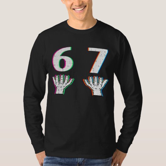 Nummer 6 7 • Passend 67 Meme Halloween Sechs Siebe T-Shirt (Vorderseite)