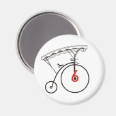 Nummer 6 Abzeichen Magnet (Vorderseite/Rückseite)