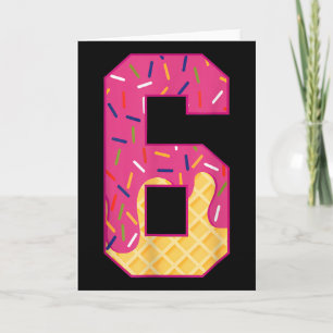 Nummer 6 Eiscreme-Tropf 67 Meme-Paar Halloween C Karte