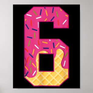 Nummer 6 Eiscreme-Tropf 67 Meme-Paar Halloween C Poster