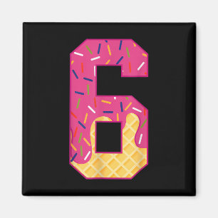 Nummer 6 Eiscreme tropft 67 Meme Paar Halloween C Magnet