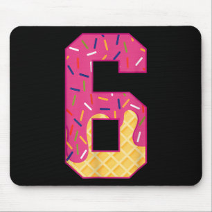 Nummer 6 Eiscreme tropft 67 Meme Paar Halloween C Mousepad