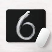 Nummer 6 Geist Lustig Sechs Sieben 67 Halloween Me Mousepad (Mit Mouse)