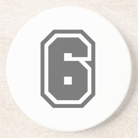 Nummer 6 getränkeuntersetzer (Vorne)