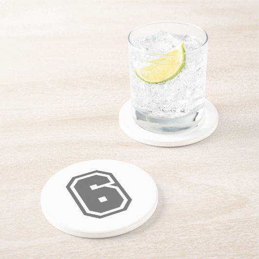 Nummer 6 getränkeuntersetzer (Seite)