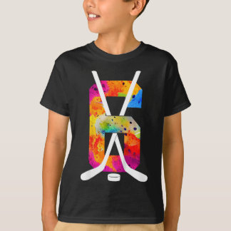 Nummer 6 Jahre Eishockey 6. Geburtstag (1) T-Shirt