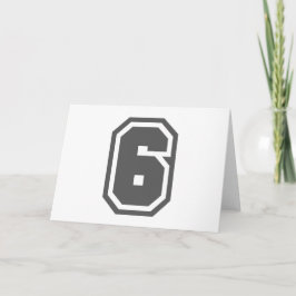 Nummer 6 karte