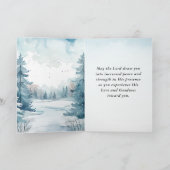 Nummer 6 Lord Bless You Bible Verse Winter Scene Karte (Innenseite)