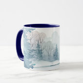 Nummer 6 Lord segne You Bible Verse Winter Snow Tasse (Vorderseite Links)
