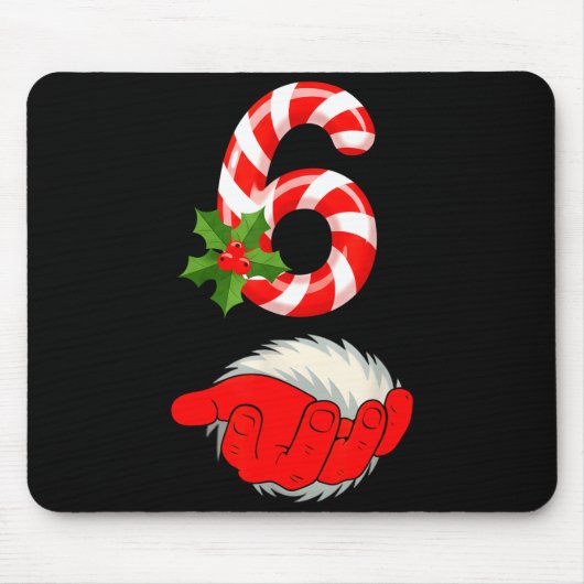 Nummer 6 Lustig 67 Sechs Sieben Meme Passendes Paa Mousepad (Vorne)