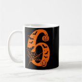 Nummer 6 Lustige Meme-Spruch 6 7 Sechs Sieben Hall Kaffeetasse (Links)