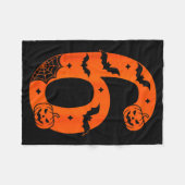Nummer 6 Lustige Sechs Sieben Meme Halloween Fleecedecke (Vorderseite (Horizontal))