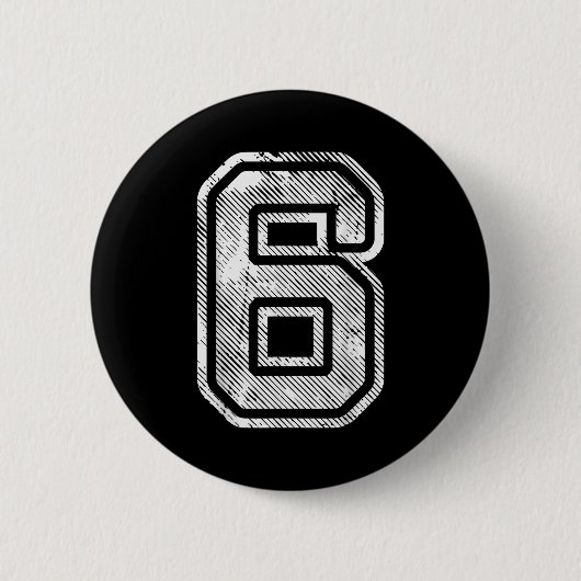 Nummer 6 Lustige Übereinstimmung 67 Meme Halloween Button (Vorderseite)