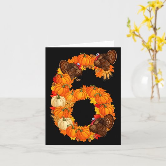 Nummer 6 Lustiger Spruch 6 7 Sechs Sieben Meme Paa Karte (Gelbe Blume)