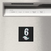 Nummer 6 Matching 67 Meme Halloween-Kostüm Männer  Magnet (In Situ (Geschirrspüler))